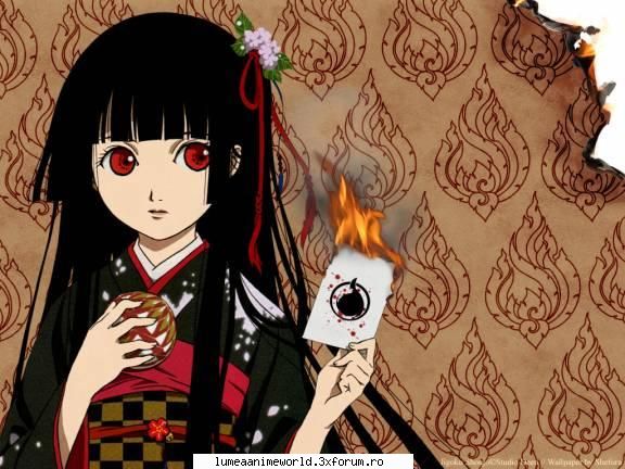 Jigoku Shoujo - este un anime super tare.....imi place ffff mult - Jigoku Shoujo